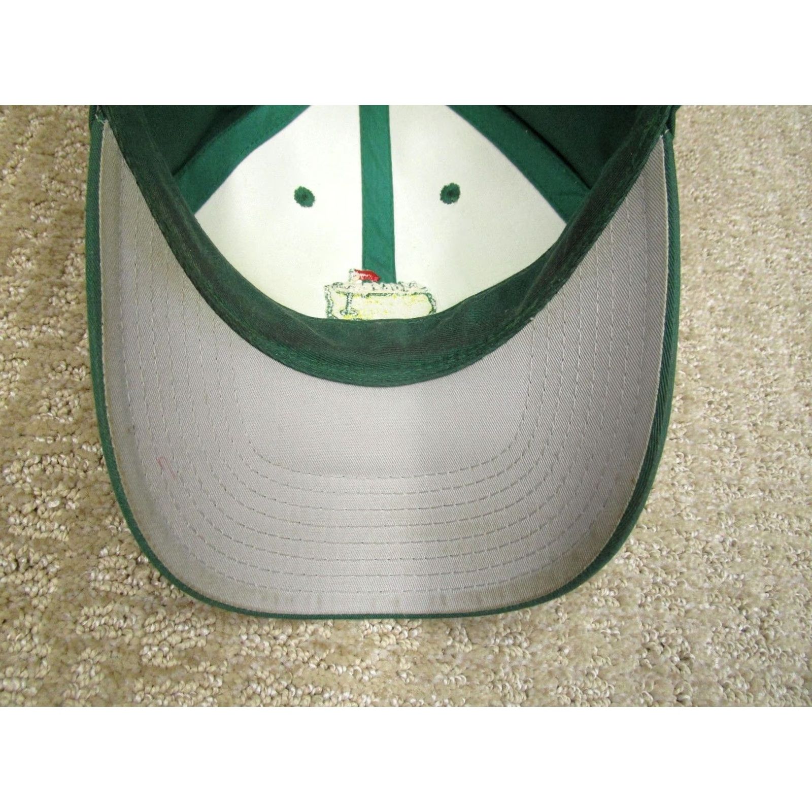 American Needle Nike Masters Hat Cap Leather Strap Back Green Yellow Golf Augusta National Mens Adult One Size Green Classic Sports USA Baseball Cap Size ONE SIZE - 5 Thumbnail