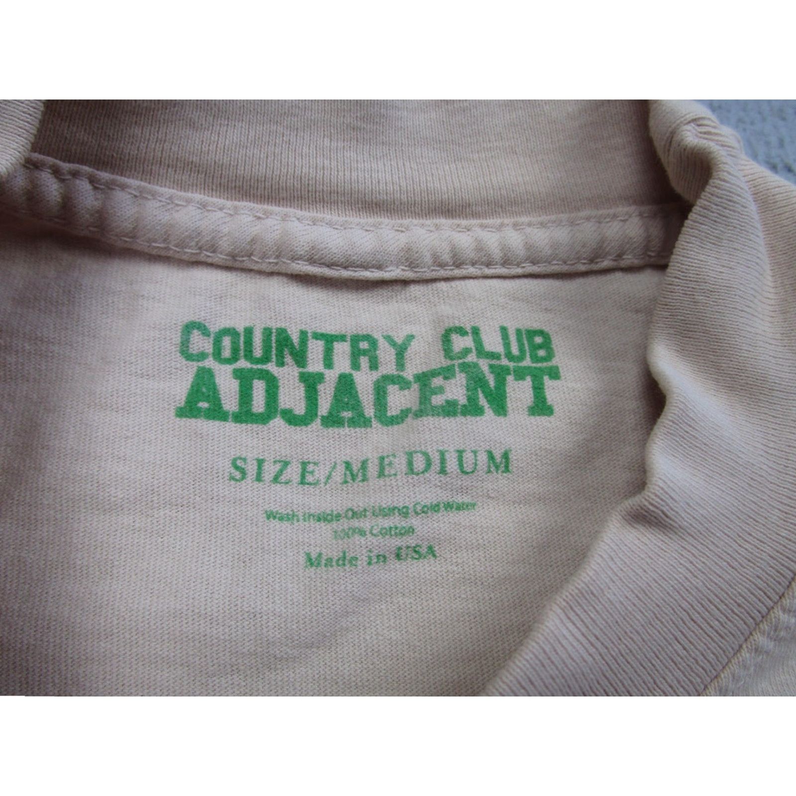 Vintage Country Club Adjacent Shirt Mens Medium Tan Only You Can Prevent Slow Play Golf Size US M / EU 48-50 / 2 - 5 Thumbnail