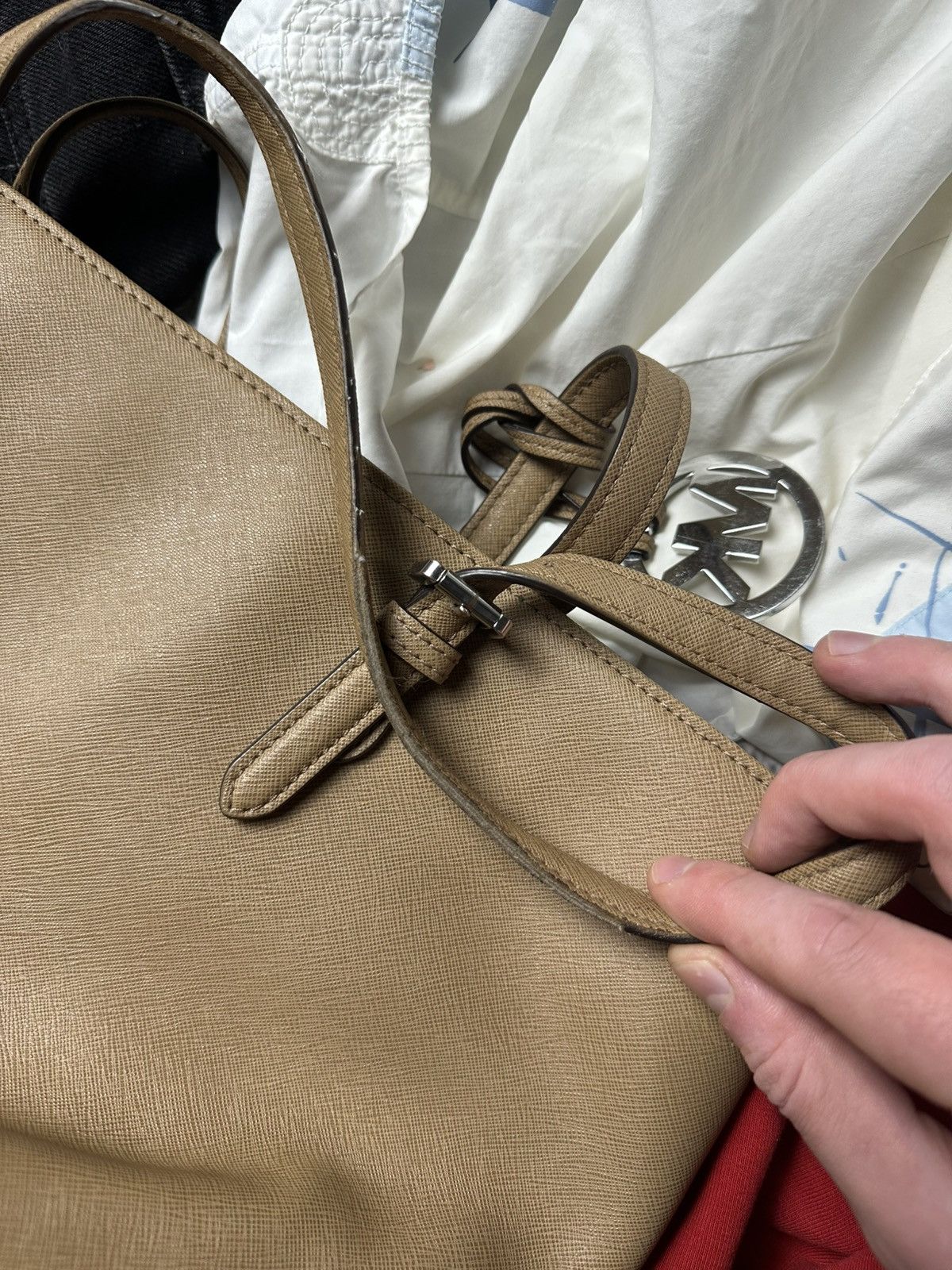 Michael Kors Michael Kors Woman’s Shoulder Bag Tote Beige Old Money Size ONE SIZE - 25 Thumbnail