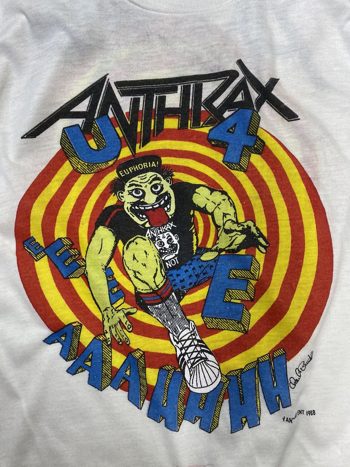 90s Brockum ANTHRAX tshirt Vintage 90s Anthrax T-Shirt Brockum