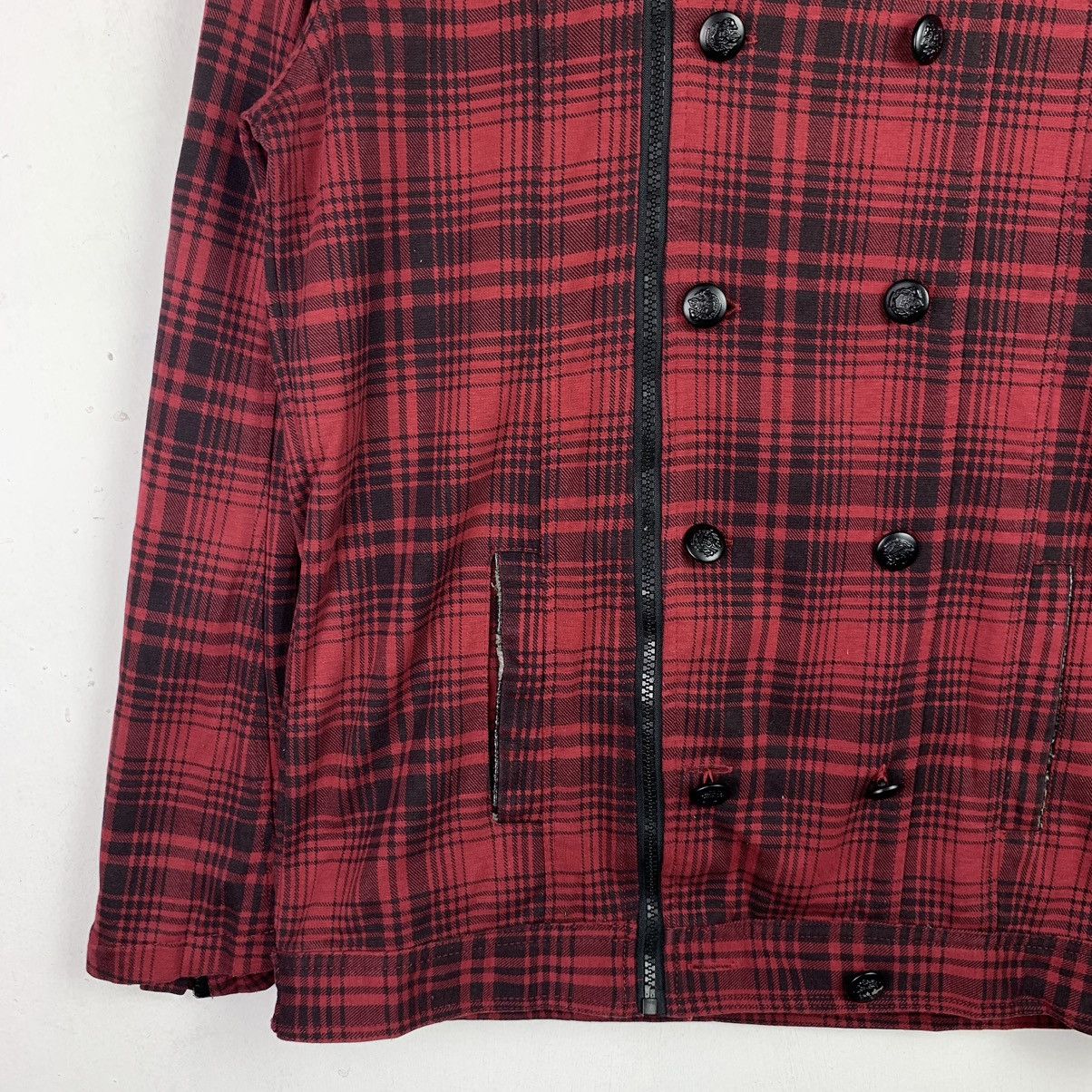 Designer × Japanese Brand × Vintage Vintage Japanese Brand Chekered Hoodies Jacket Size US XL / EU 56 / 4 - 6 Thumbnail