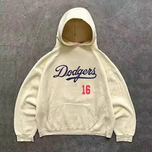 Other Komuro x Chie Beige casual retro letter print hoodie y2k Size US L / EU 52-54 / 3 - 1 Thumbnail