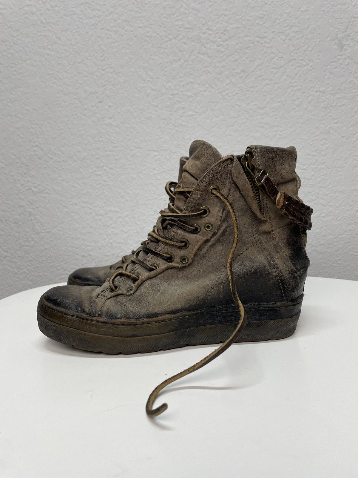 A.S.98 Vintage AS98 Buckle Biker Boots Rick Owens Style Airstep Size US 8 / IT 38 - 4 Thumbnail