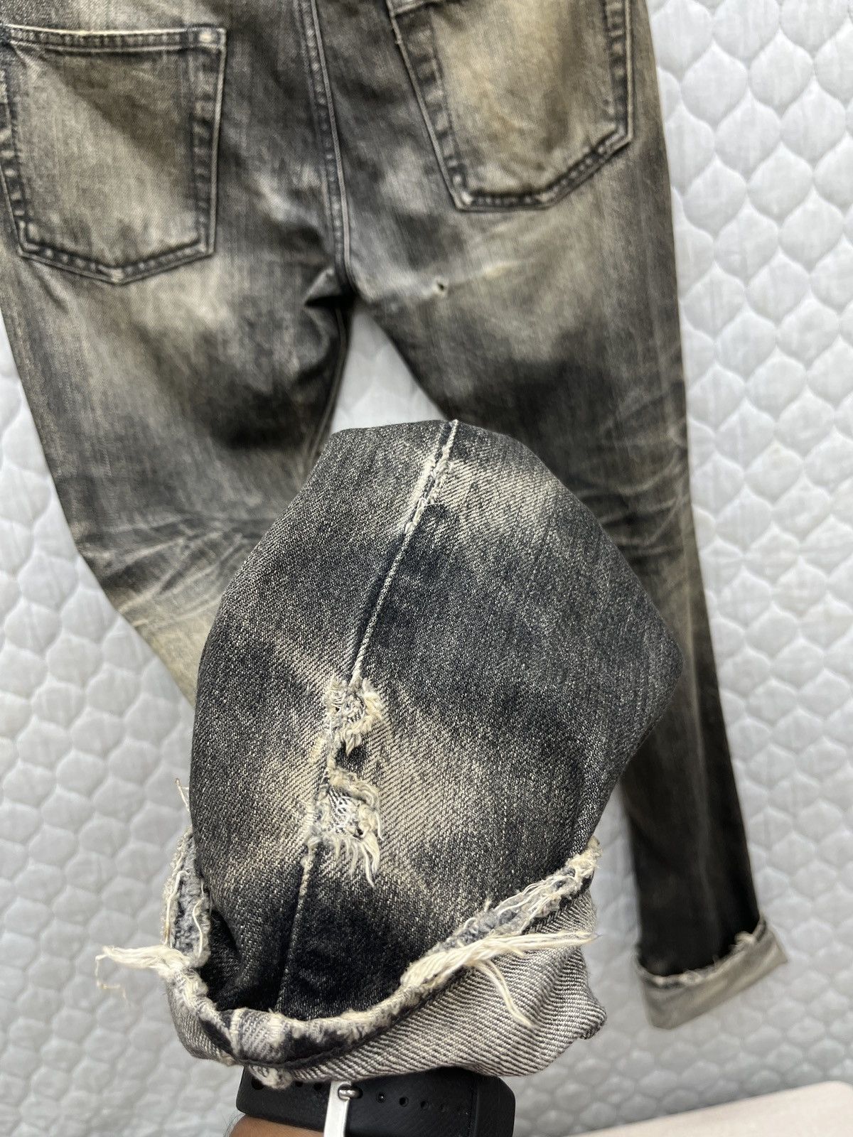 Ships Jet Blue × Vintage 🔥🔥🔥ARCHIVE SHIPS JET BLUE DISTRESSED SELVEDGE DENIM Size US 30 / EU 46 - 14 Thumbnail