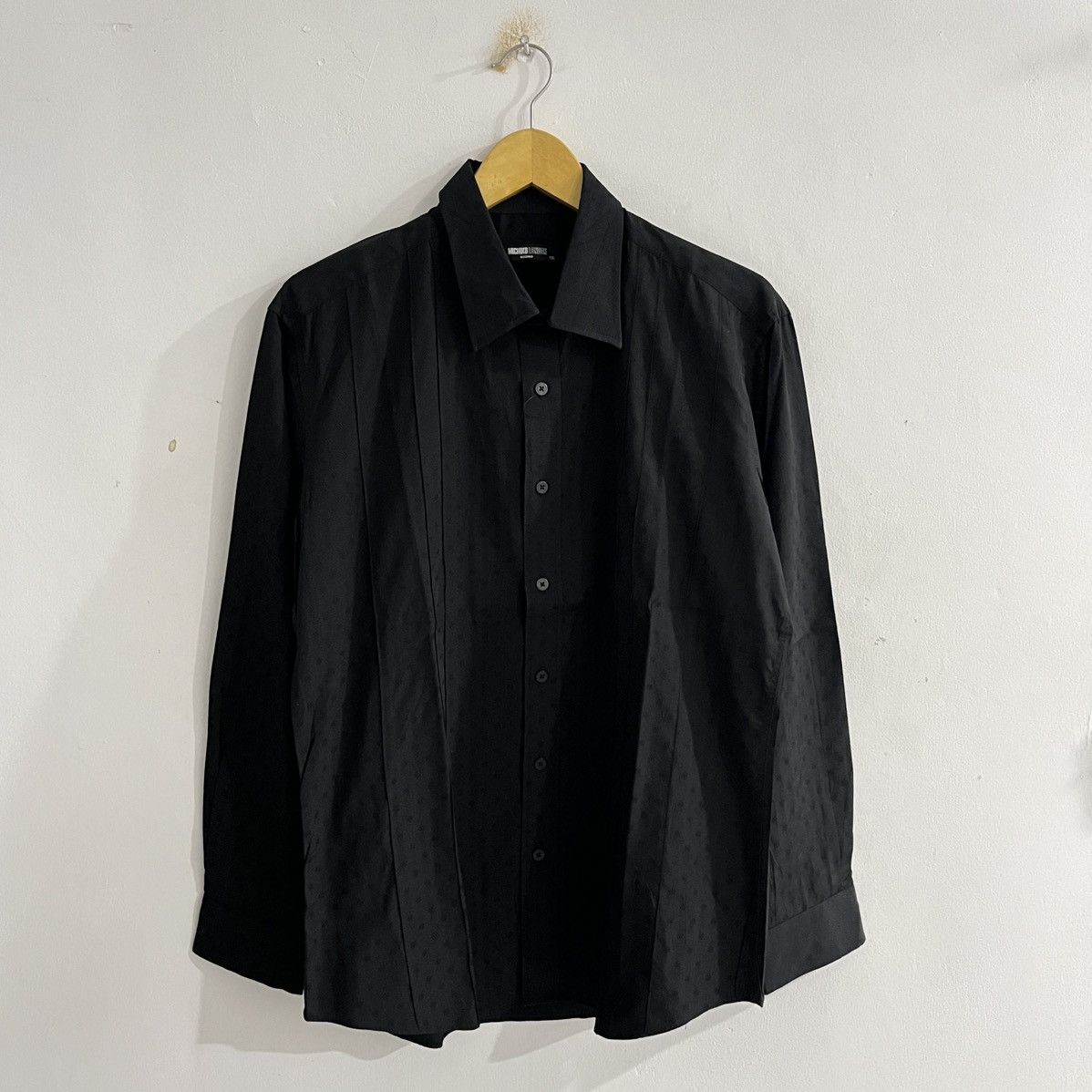 Michiko Koshino London Michiko Koshino London Black On Black Detail Button Up Size US L / EU 52-54 / 3 - 1 Thumbnail