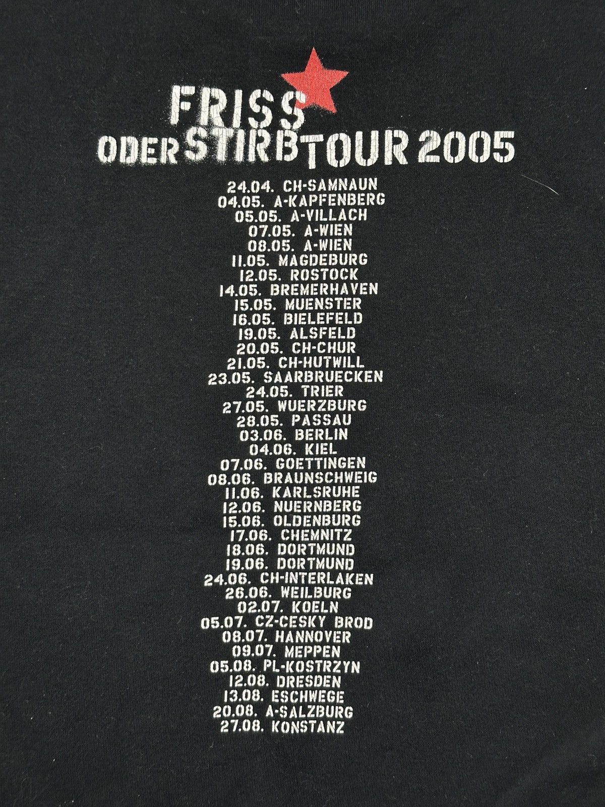 Band Tees Die Toten Hosen Friss oder Stirb Tour 2005 Vintage Band y2k Size S / US 4 / IT 40 - 6 Thumbnail