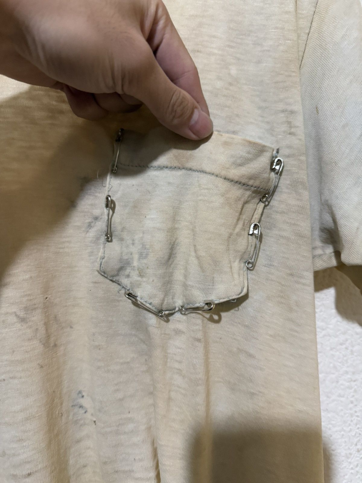 Vintage Extremely Thrashed 1970s True Vintage Blank Tee Size US M / EU 48-50 / 2 - 4 Thumbnail