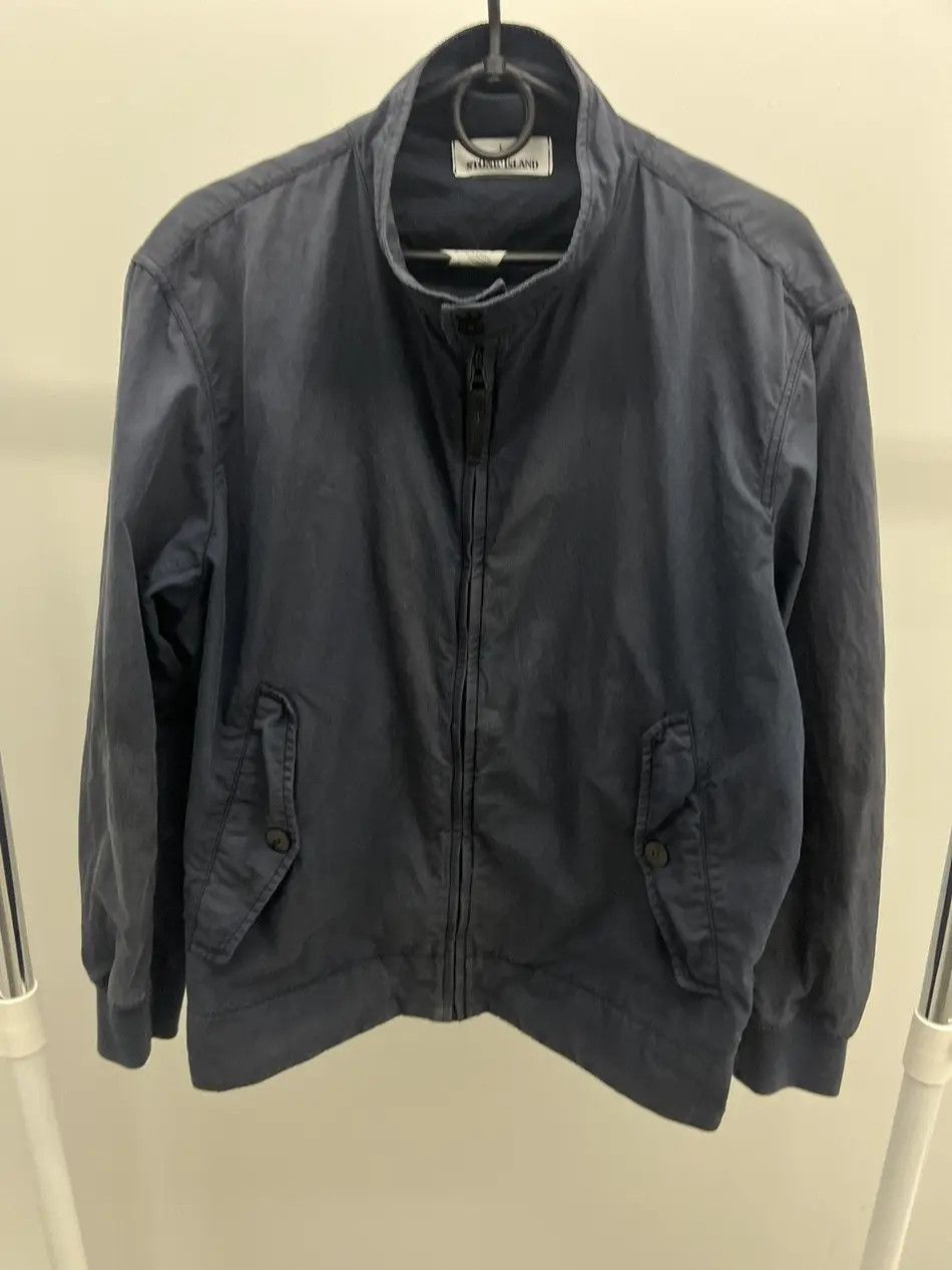 Stone Island Stone Island Blue Cotton / Nylon Bomber Size US XL / EU 56 / 4 - 1 Thumbnail