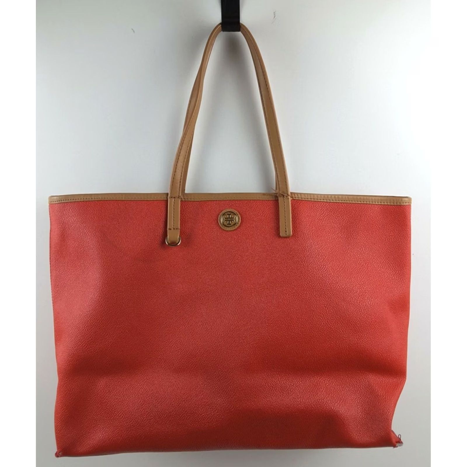 Tory Burch Tory Burch Large Tote Beach Shoulder Handbag Purse Red Women Tote Large Beach Purse Red Size ONE SIZE - 2 Thumbnail