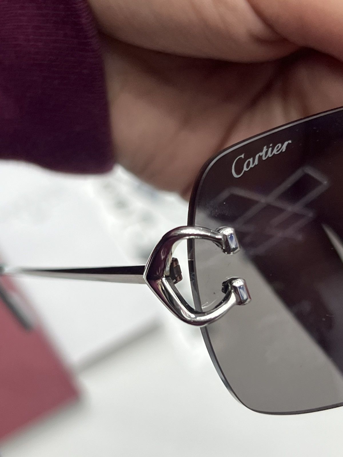 Cartier Cartier Rimless Wires Sunglasses Size ONE SIZE - 6 Thumbnail