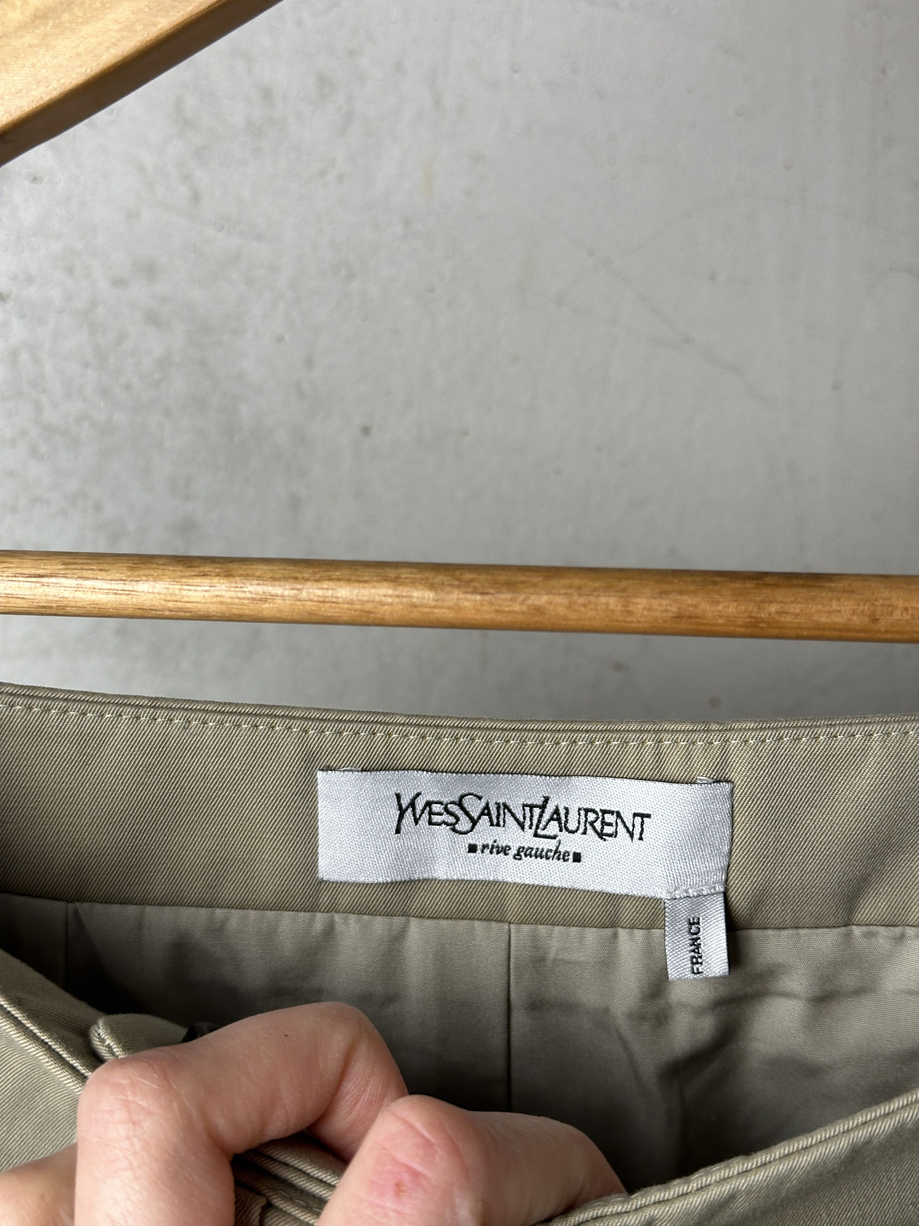 Saint Laurent Paris Archive Yves Saint Laurent by Tom Ford SS05 Midi Beige Skirt Size 25" / US 0 / IT 36 - 6 Thumbnail