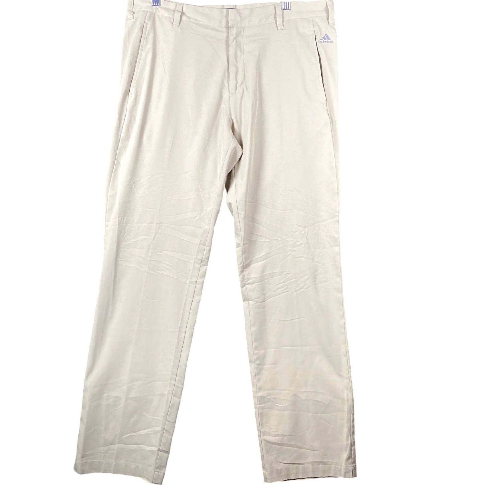 Adidas Adidas Mens Pants Tan Athletic Golf Performance Straight Stretch Pockets 34x32 Size US 36 / EU 52 - 2 Thumbnail