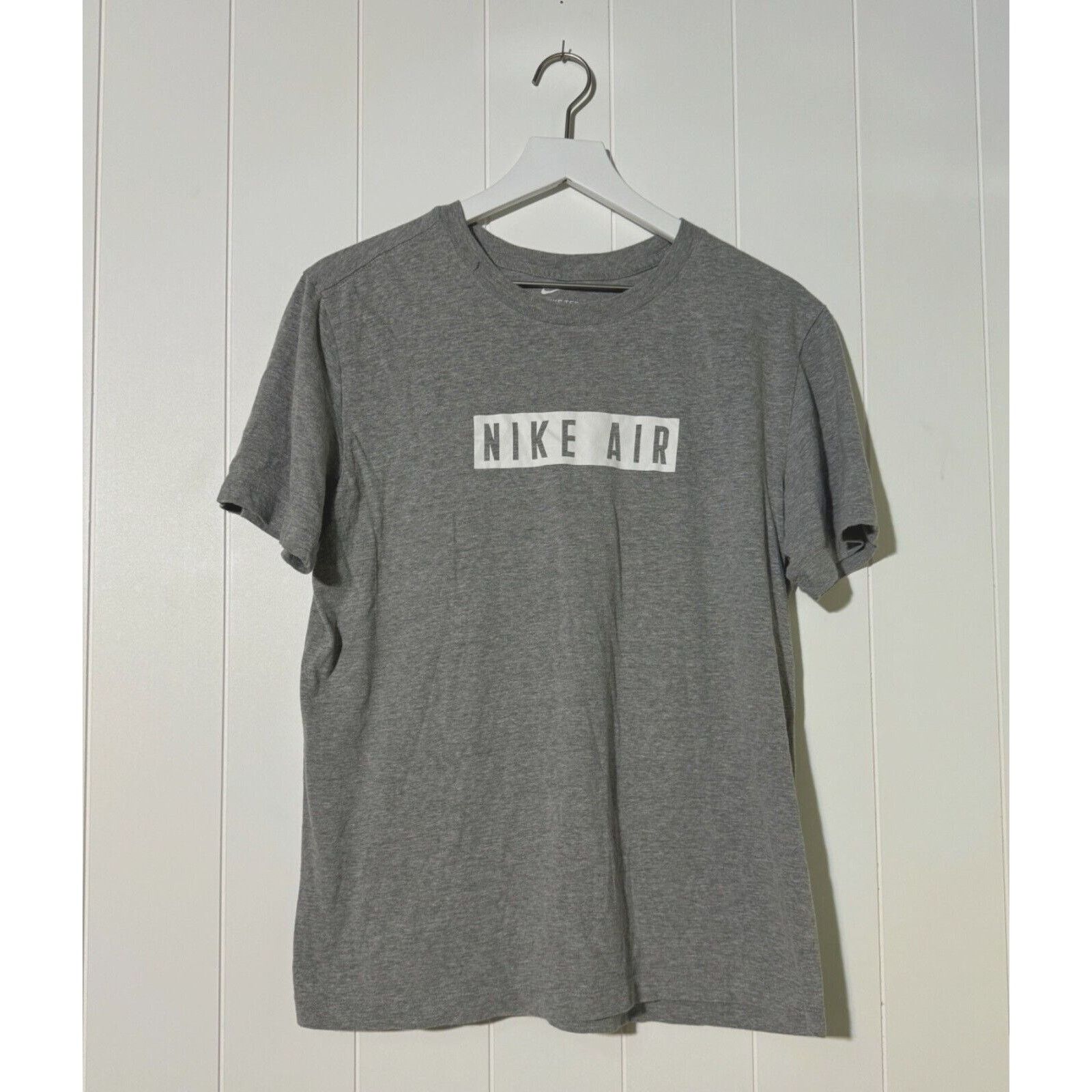 Nike Nike Air Men's Medium Logo Graphic Short Sleeve Tee Gray Size US M / EU 48-50 / 2 - 1 Thumbnail