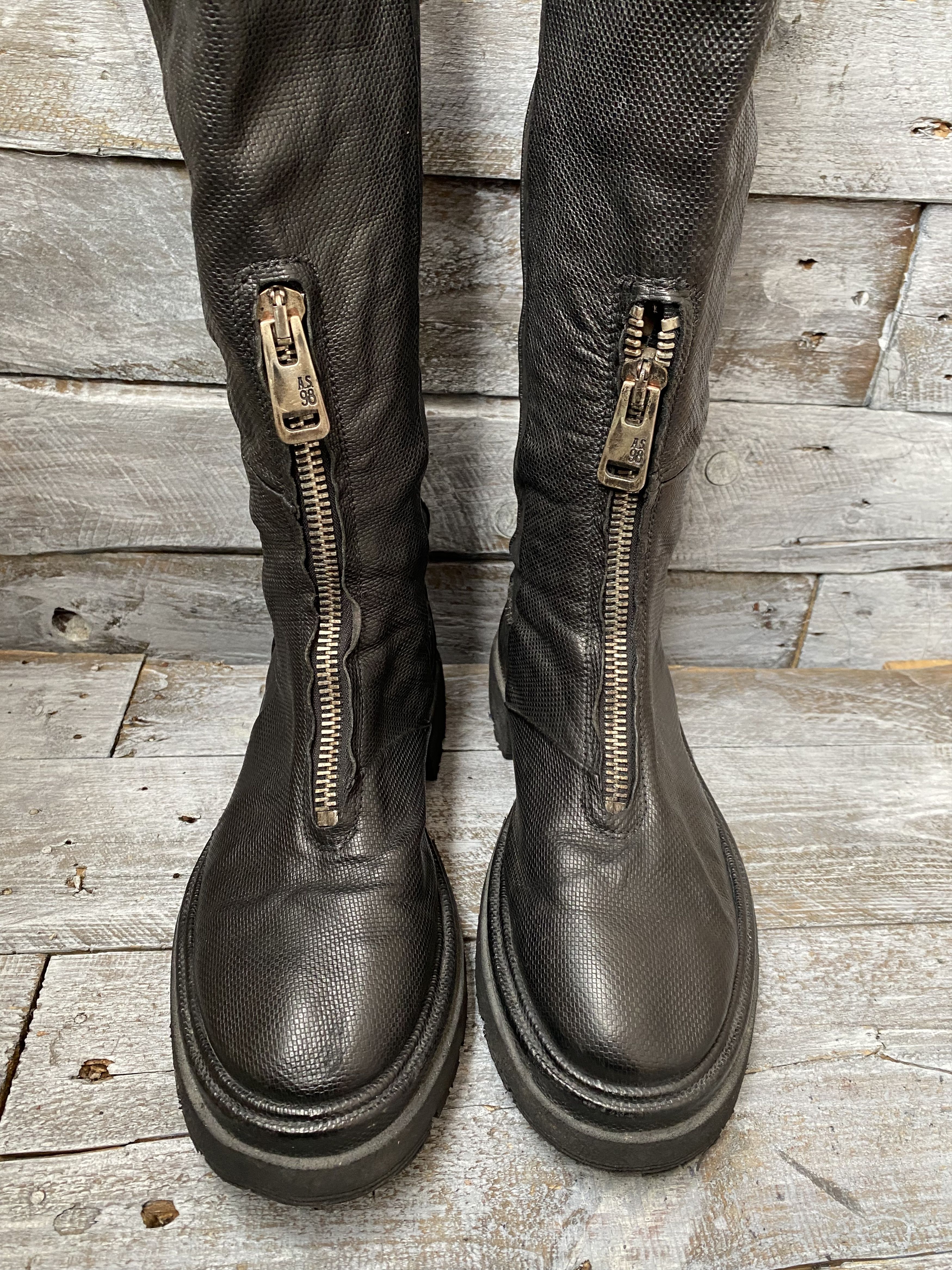 A.S.98 As 98 grunge long riding boots sz 39 Size US 9 / IT 39 - 4 Thumbnail
