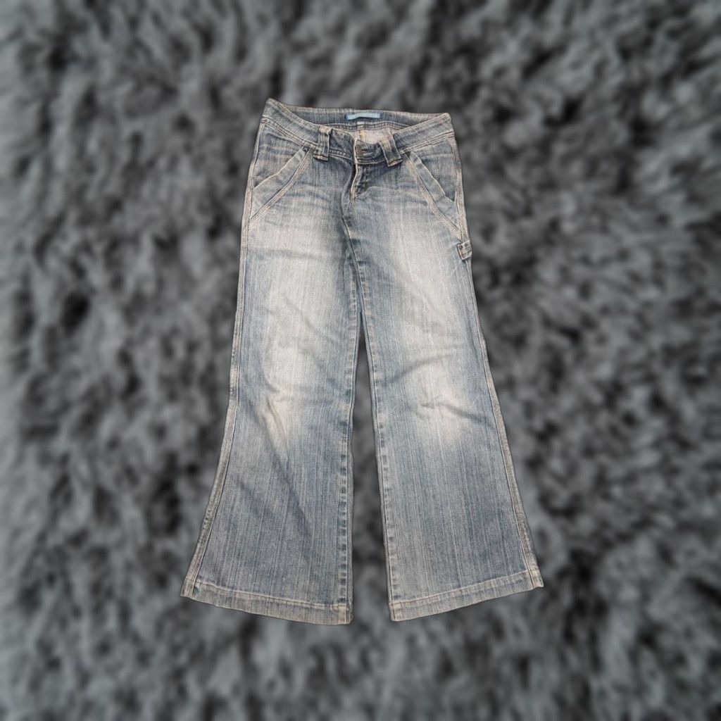 Levi's VINTAGE Levi's 90's Lady Style Low Rise Bootcut Jeans Japan Made 29 Blue Denim 5-Pocket Design Womens Size 29" - 1 Thumbnail