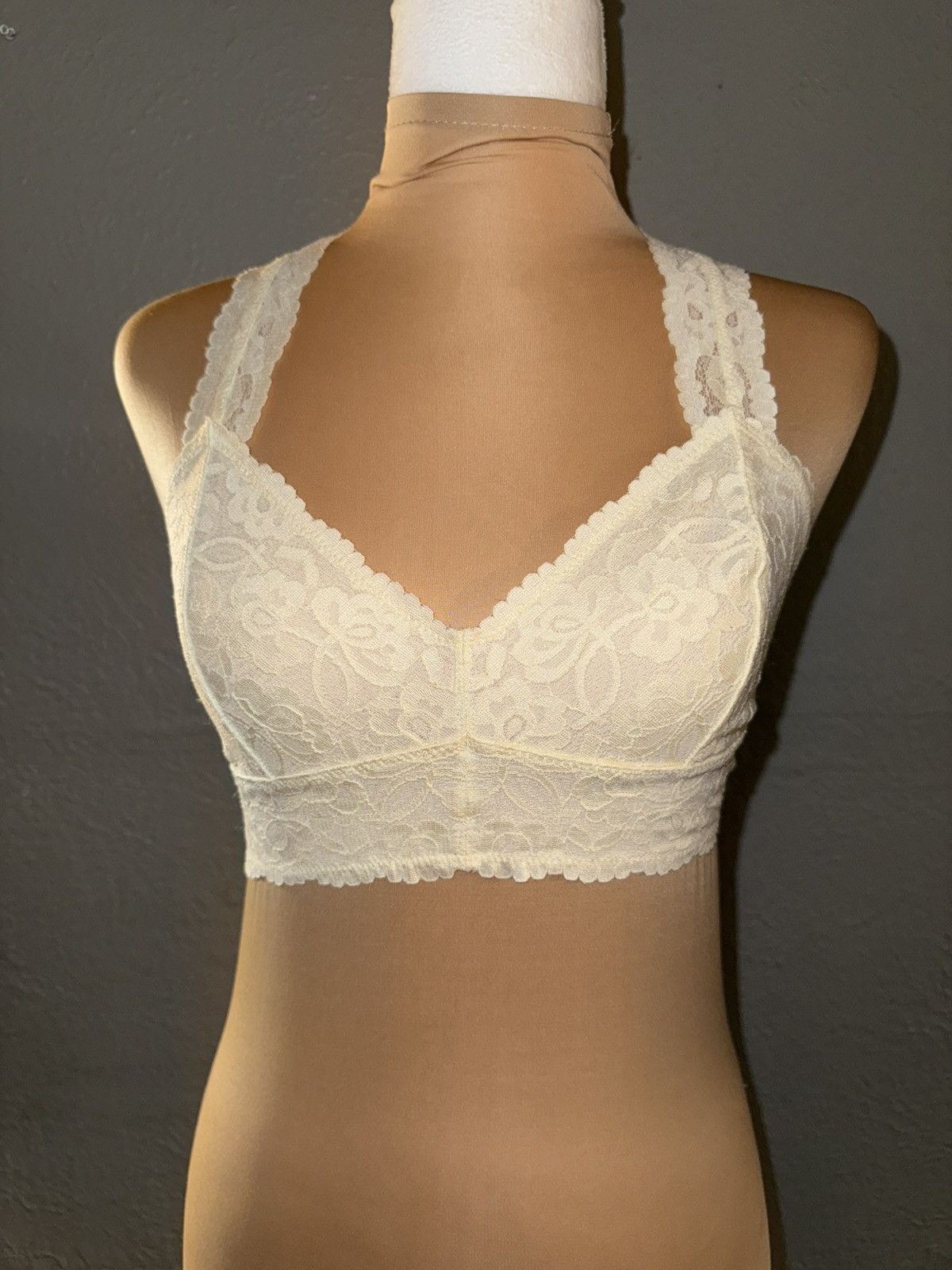 Free People Free People Intimately Size Small Bralette Cream Floral Lace Size S / US 4 / IT 40 - 1 Thumbnail