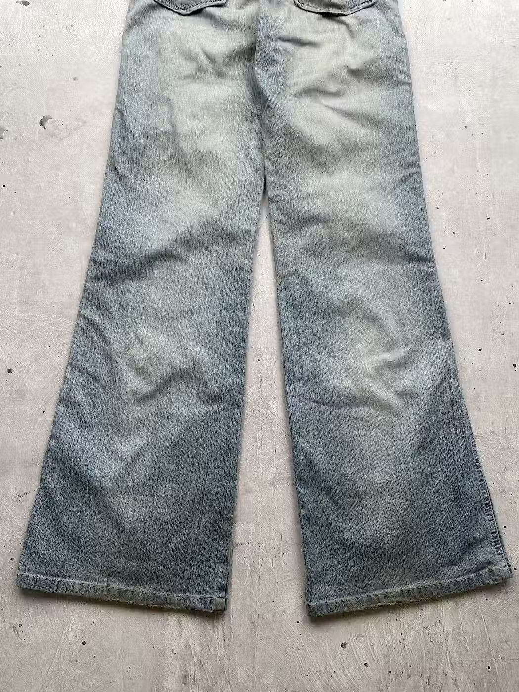 Japanese Brand × Vintage Vintage Flared Worn Jeans Size 26" / US 2 / IT 38 - 9 Thumbnail