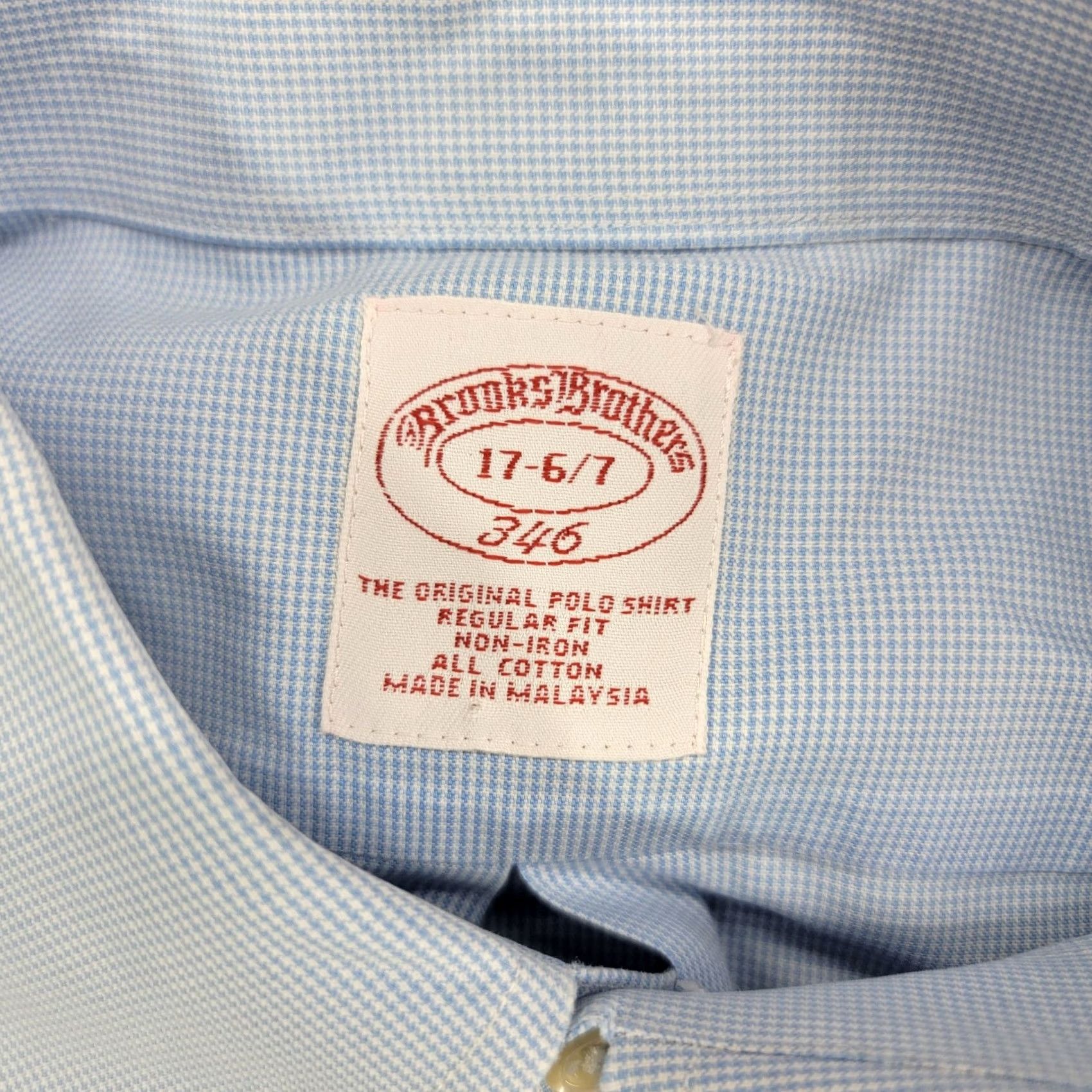 Brooks Brothers Brook Brothers shirt Men’s 17-6/7 Button Down 346 houndstooth casual Long Sleeve Size US XL / EU 56 / 4 - 2 Thumbnail