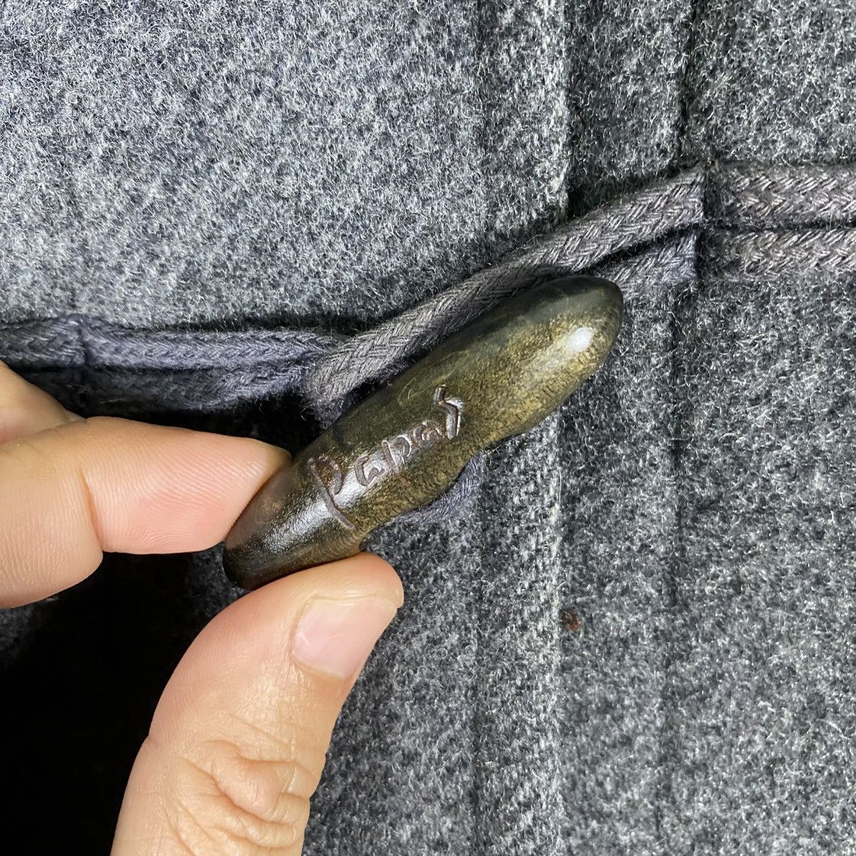 Japanese Brand Vintage Papas Duffle Coat Wool Hoodie Toggle Button Jacket Size US L / EU 52-54 / 3 - 9 Thumbnail