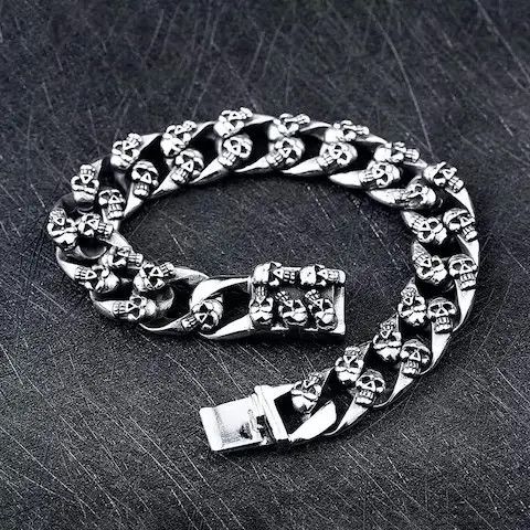 Other Skul Cuban Link Bracelet Size ONE SIZE - 1 Thumbnail