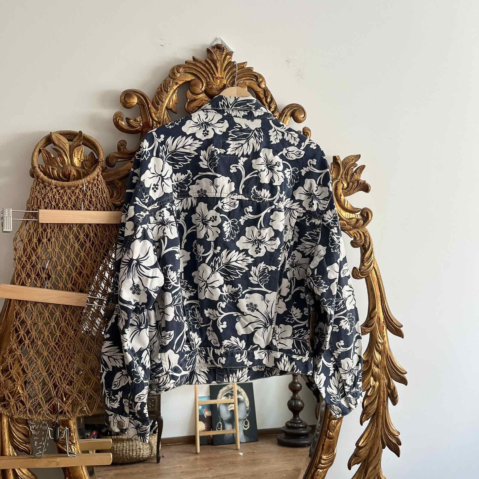 Diesel × Vintage Rare Diesel Y2K Vintage Hawaiian Denim Jacket 90s Size US M / EU 48-50 / 2 - 2 Thumbnail