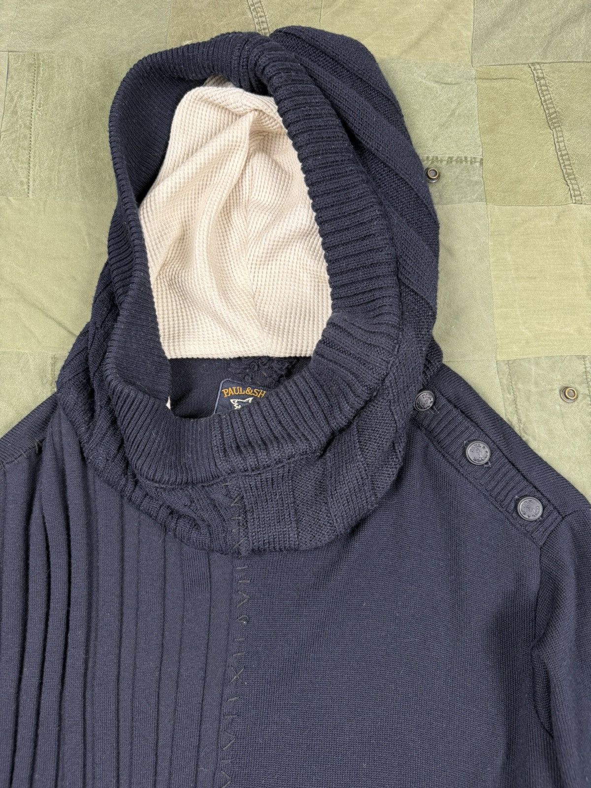 Greg Lauren × Paul & Shark Patchwork Hi-tech Hoodie Size US L / EU 52-54 / 3 - 5 Thumbnail