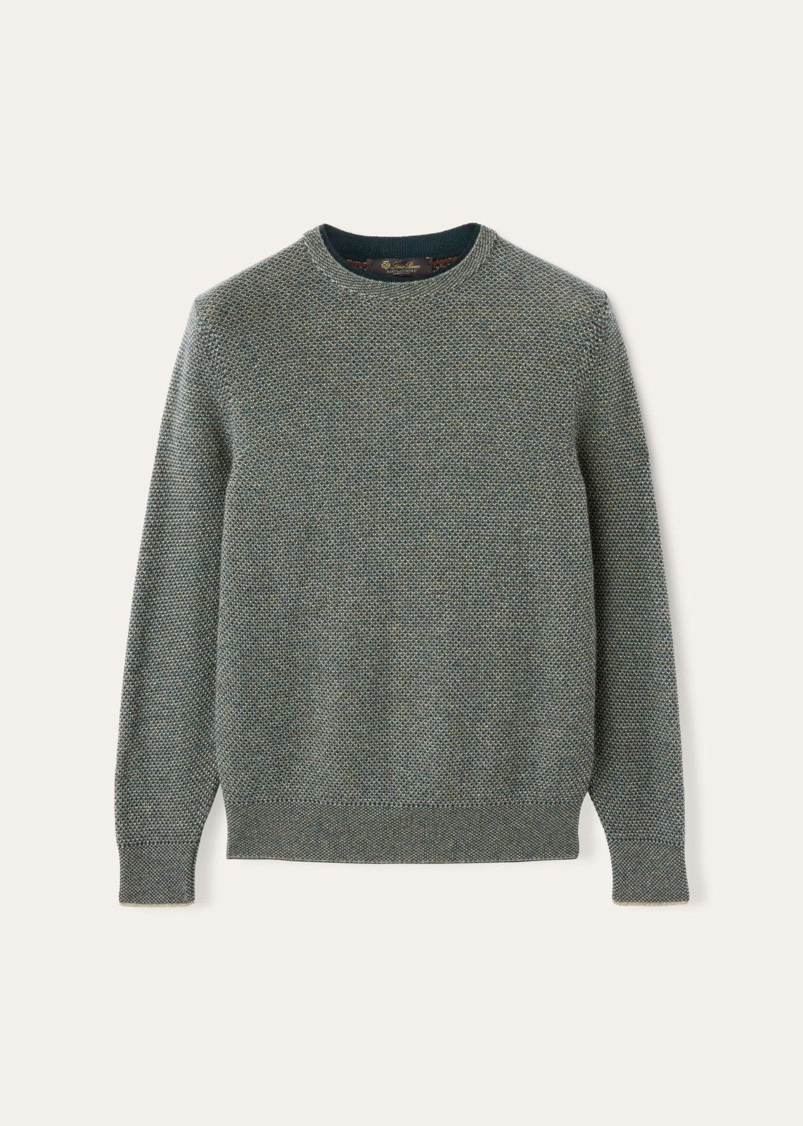 Loro Piana o1srvl11e1224 Varallo Crewneck Sweater in Green Size US M / EU 48-50 / 2 - 1 Thumbnail