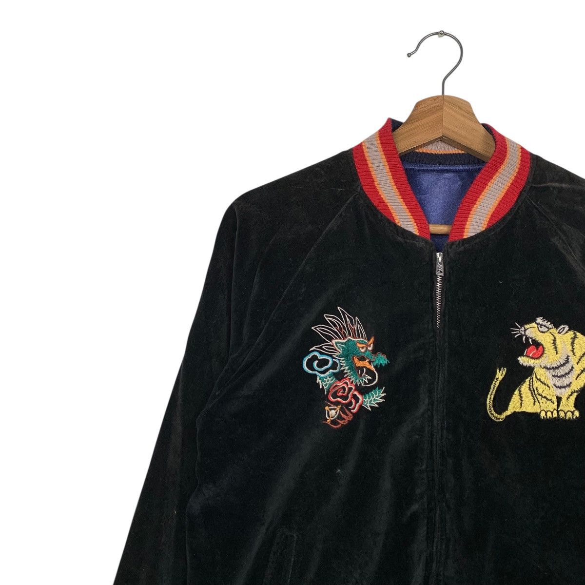 Japanese Brand Japanese Brand Clear Land Reversible Sukajan Jacket Size US XS / EU 42 / 0 - 8 Thumbnail