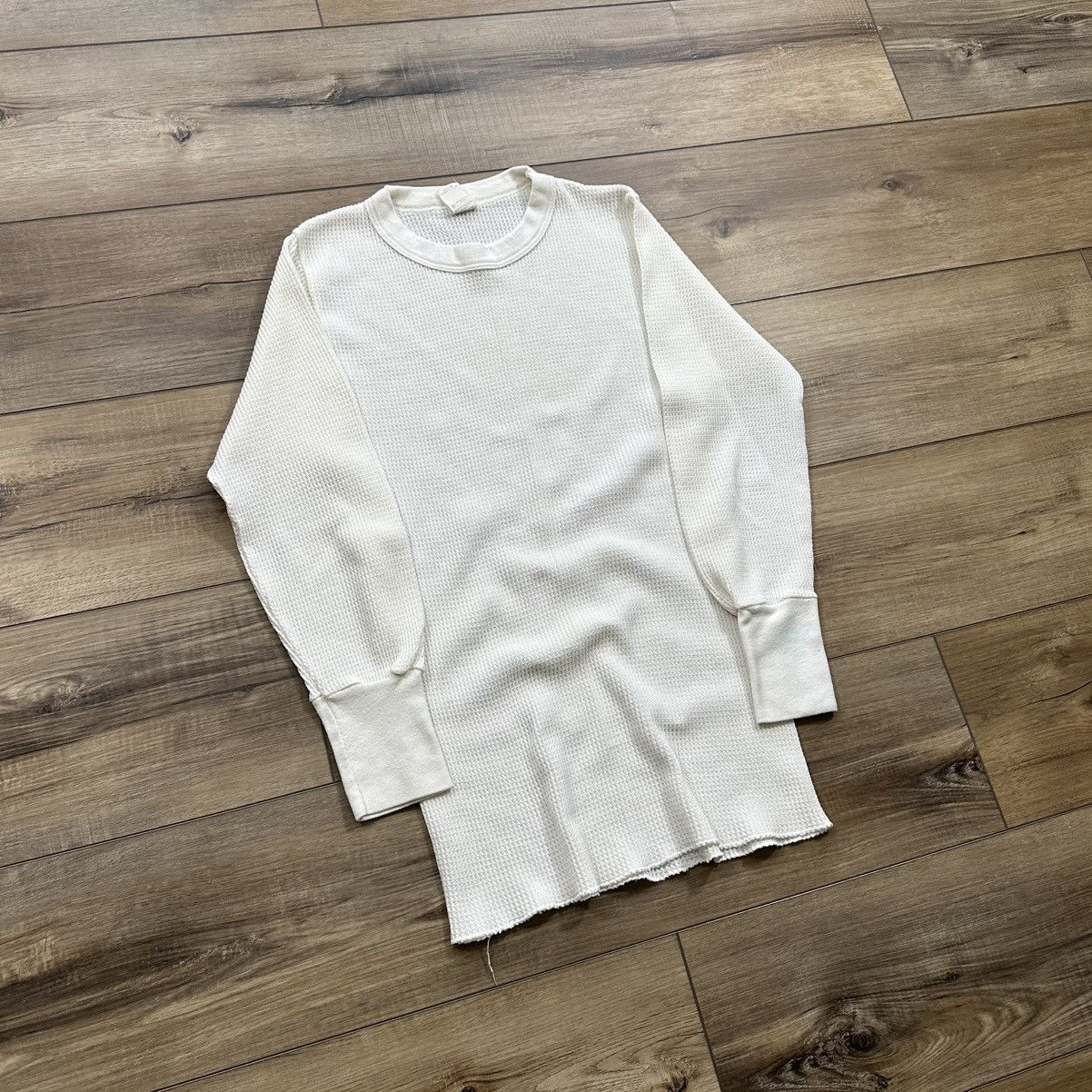 Dickies Vintage 90s Dickies Long Sleeve Waffle Knit Thermal Size US L / EU 52-54 / 3 - 2 Thumbnail