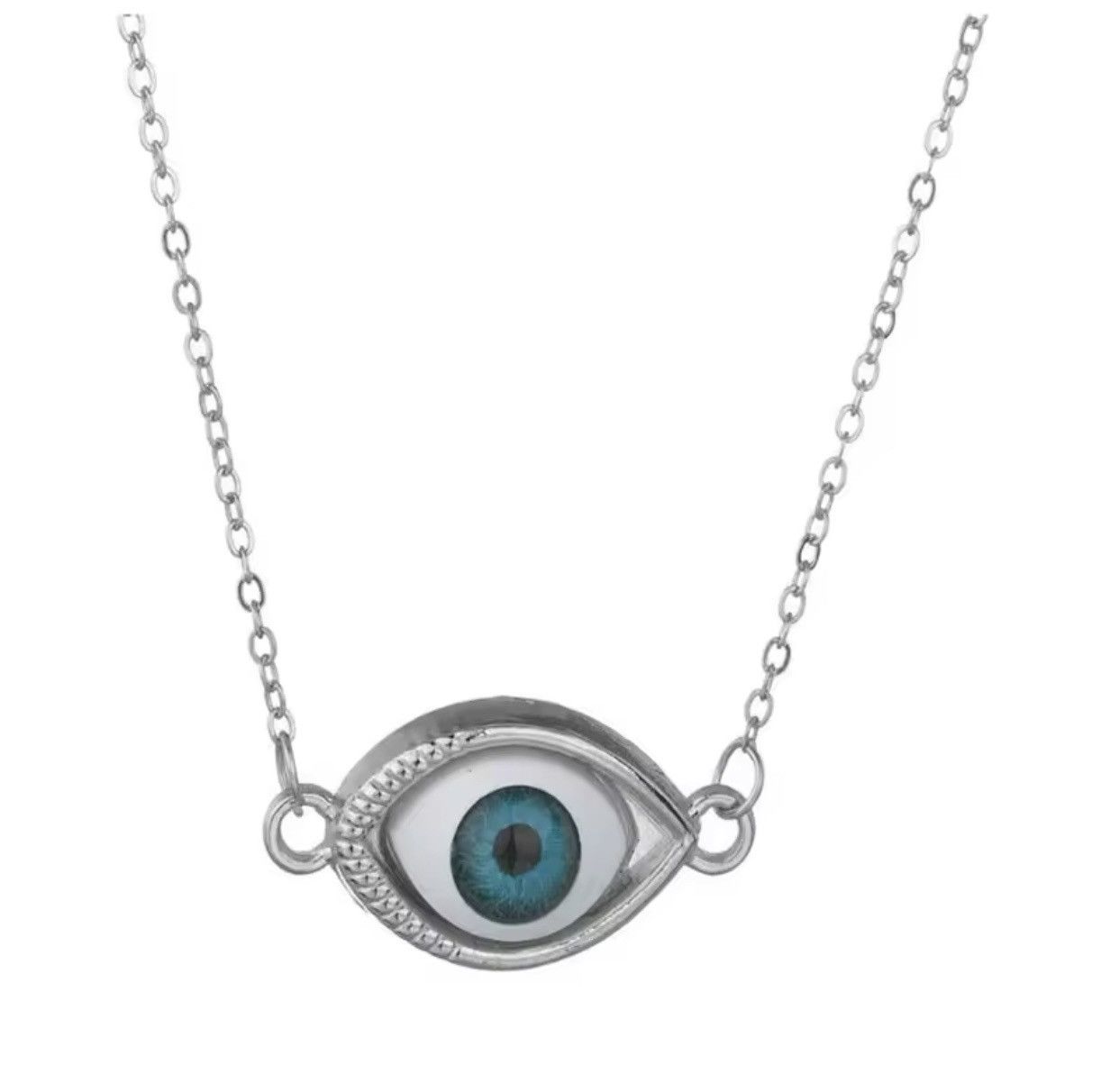 Jewelry Eye Ball Necklace Punk Grunge Chain Size ONE SIZE - 1 Thumbnail