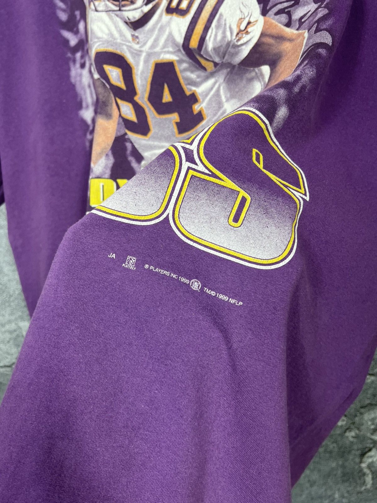NFL Vintage 1999 Randy Moss Minnesota Vikings T-shirt Tee Size US XL / EU 56 / 4 - 5 Thumbnail