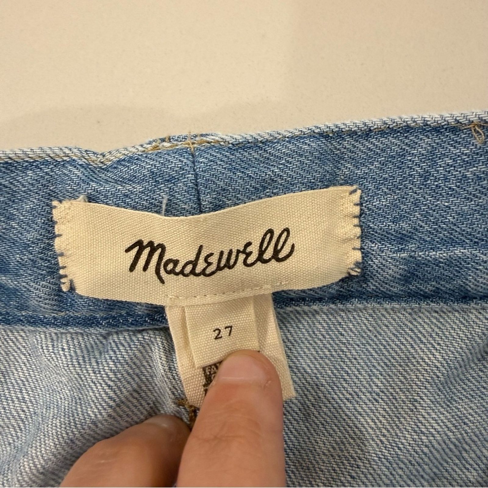 Madewell Madewell Pleated Denim ALine Mini Skirt Womens 27 Stilecroft Size 27" / US 4 / IT 40 - 7 Thumbnail