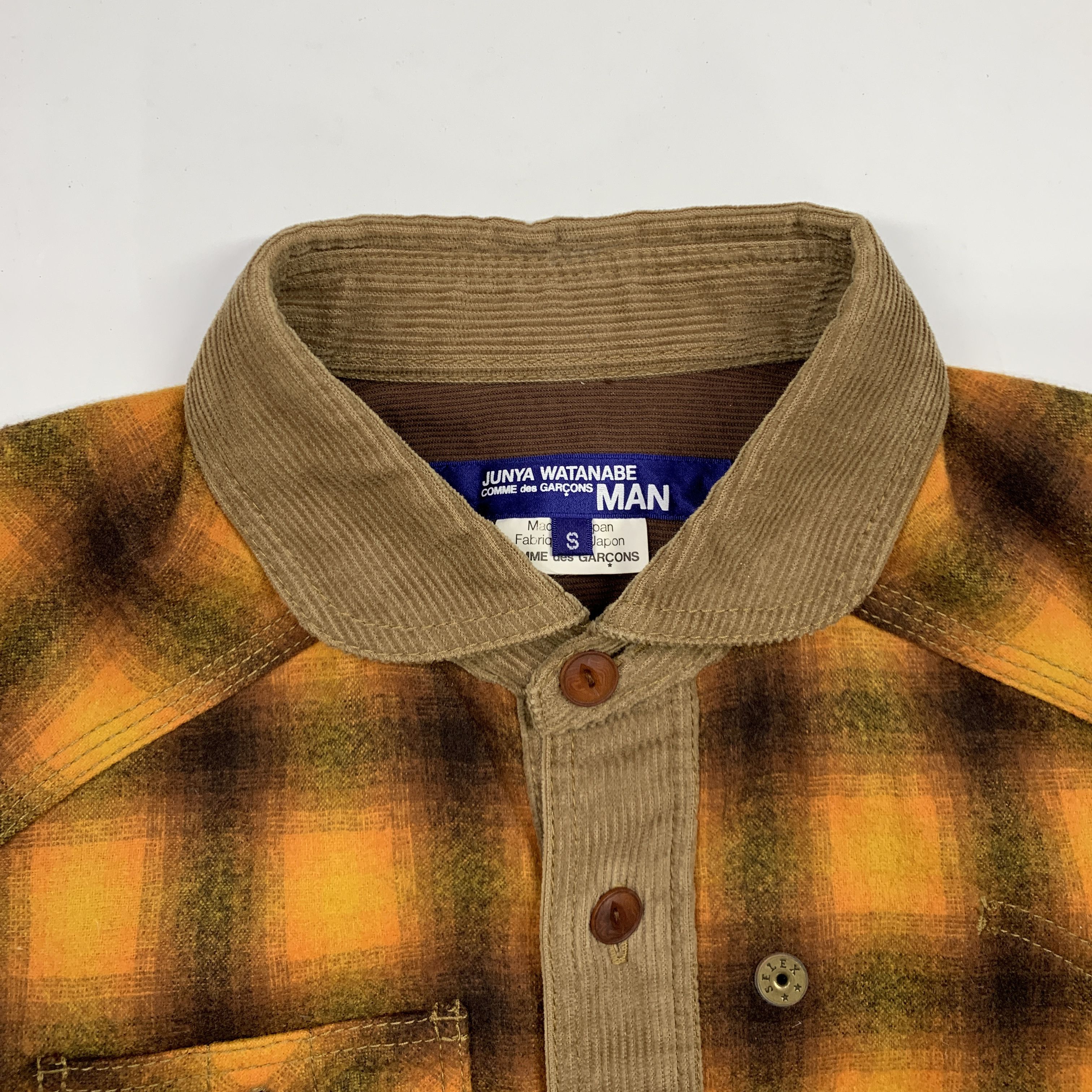 Comme des Garcons × Junya Watanabe 2012 Work Flannel Shirt Size US S / EU 44-46 / 1 - 6 Thumbnail