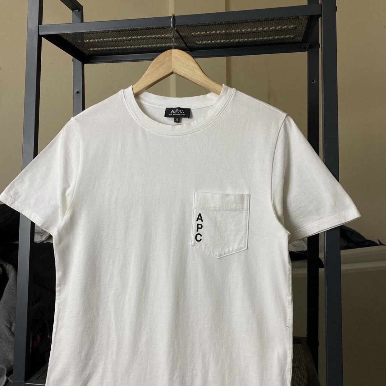 A.P.C. A.P.C. Logo Pocket T-Shirt - White - Size XS/S Size US S / EU 44-46 / 1 - 3 Thumbnail