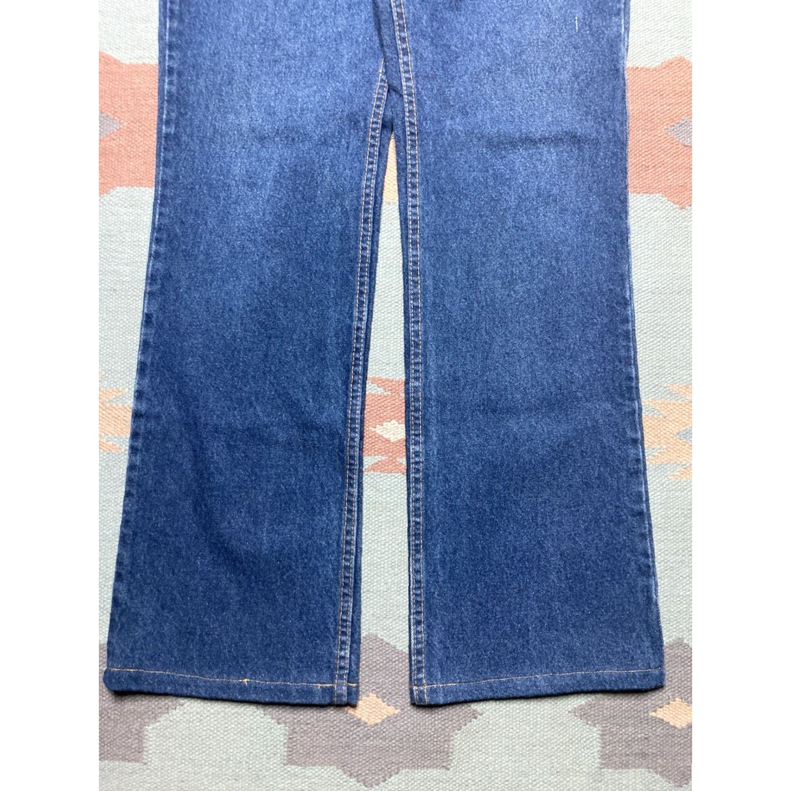 Levi's VINTAGE Levi’s 517 Jeans Bootcut Flare Leg Dark Wash Orange Tab 33x32 Mens 90s Jeans Size US 33 - 6 Thumbnail