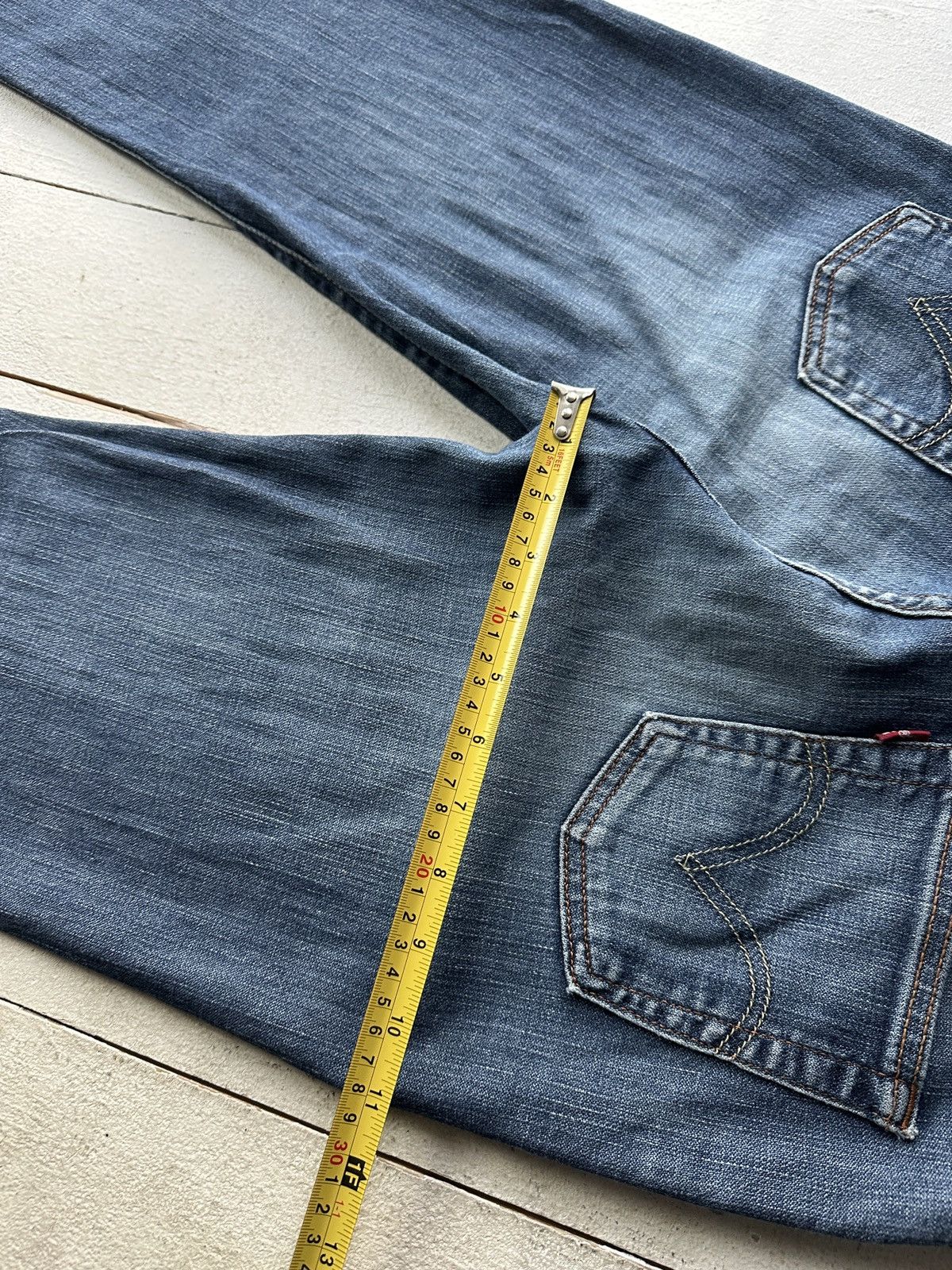 Levi's BOOTCUT🚨Vintage 90s Levis Jeans 528 84 Light Wash Denim Size 29" - 14 Thumbnail