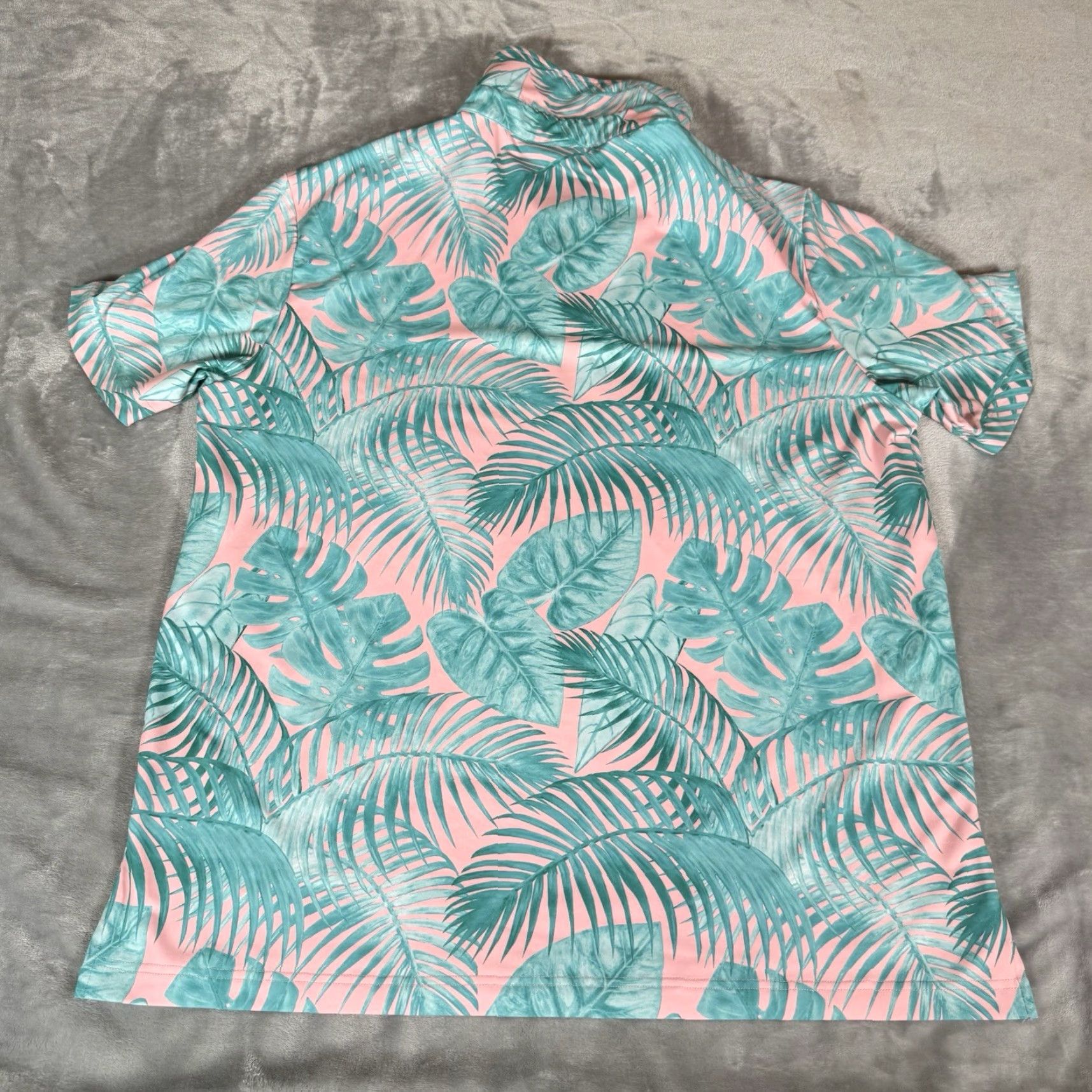 Vintage Sunday Swagger Polo Shirt Mens XL Floral Golf Pink Stretch Button Logo Polo Size US XL / EU 56 / 4 - 5 Thumbnail