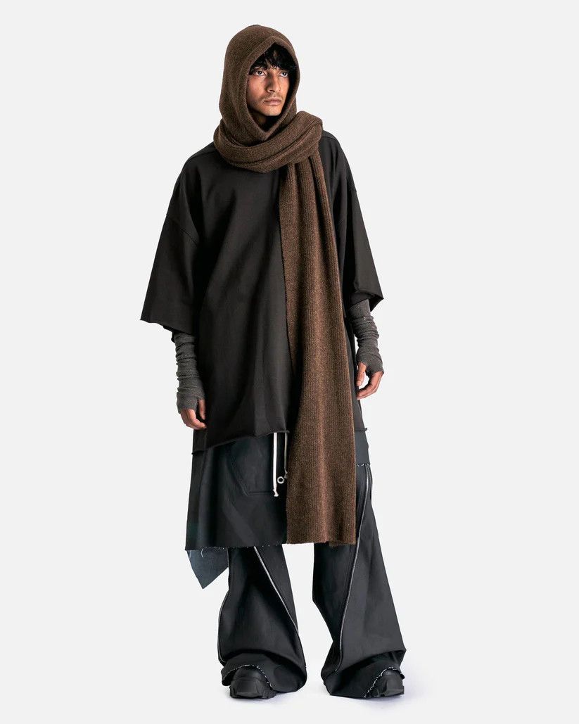 Rick Owens o1s1v1r1oon0825 Size: OS/Long Scarf in Brown Size ONE SIZE - 4 Thumbnail