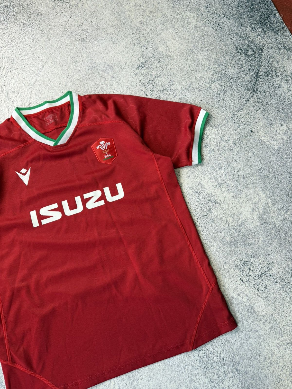 Vintage Wales Rugby Union Home Shirt 2020/2021 - Macron Jersey Red Size US L / EU 52-54 / 3 - 7 Thumbnail