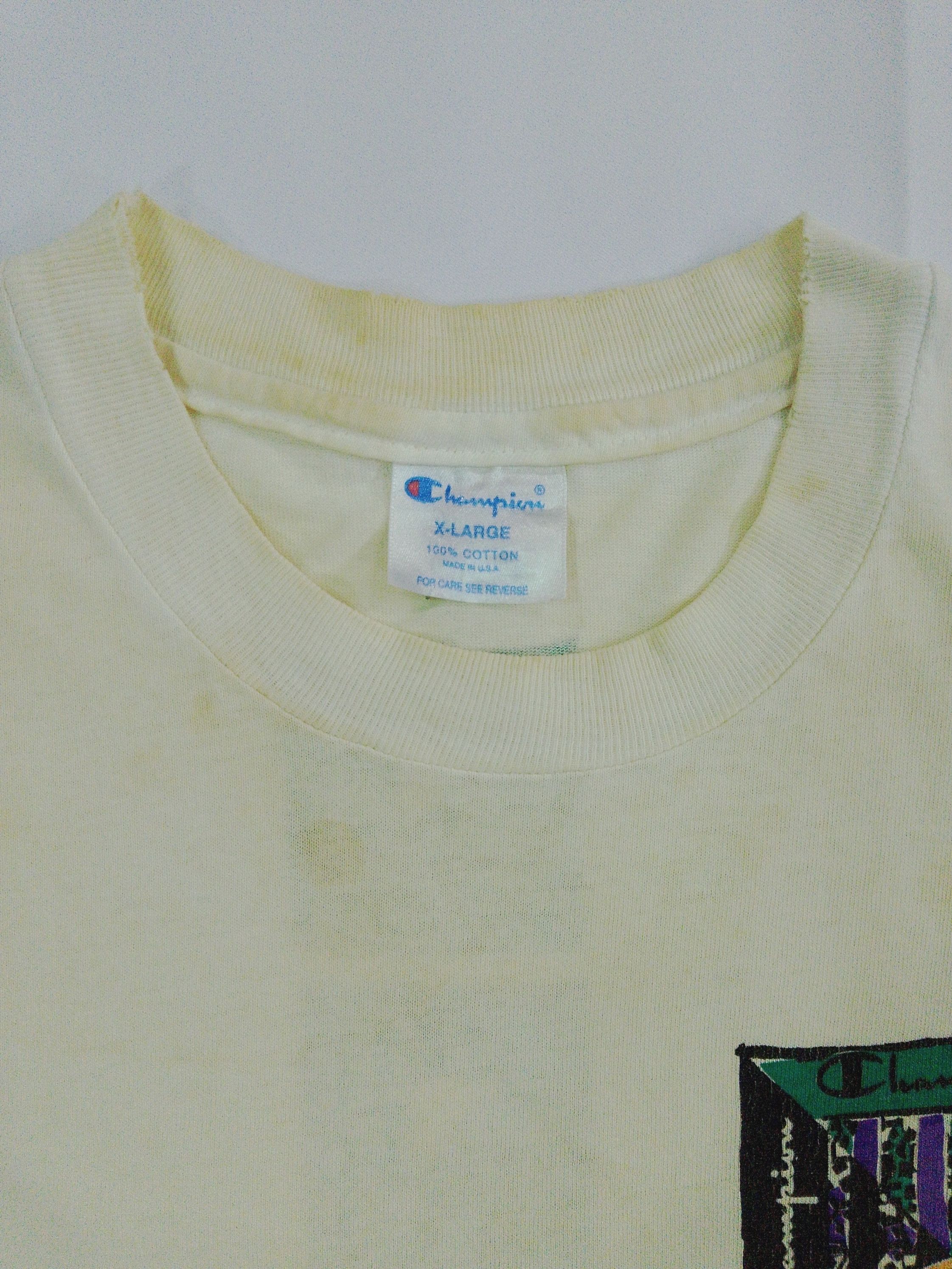 Champion Vintage Champion USA made Tee XL – Distressed Faded Yellow Size US XL / EU 56 / 4 - 7 Thumbnail