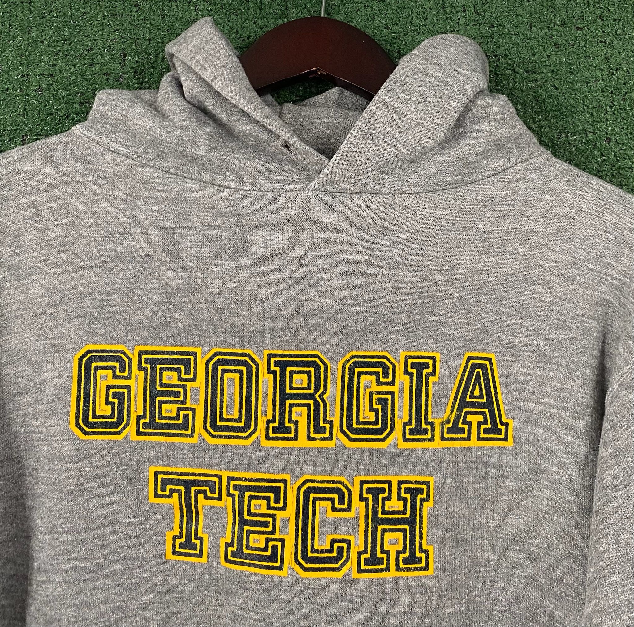 Russell Athletic 70’s Russell Athletic Georgia Tech Distressed Hoodie Small Size S / US 4 / IT 40 - 3 Thumbnail