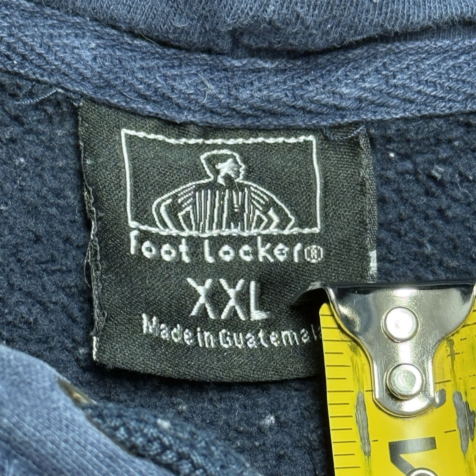 Foot Locker Vintage Foot Locker Hoodie Sweatshirt Mens 2XL Navy Blue Bla Size US XXL / EU 58 / 5 - 8 Thumbnail