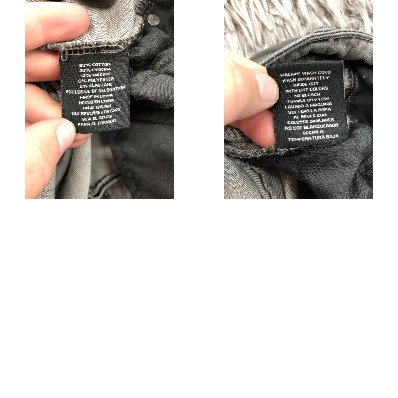 Vintage G by Giuliana Jeans Skinny 14 Womens High Rise Gray Denim Size 36" / US 14 / IT 50 - 9 Thumbnail
