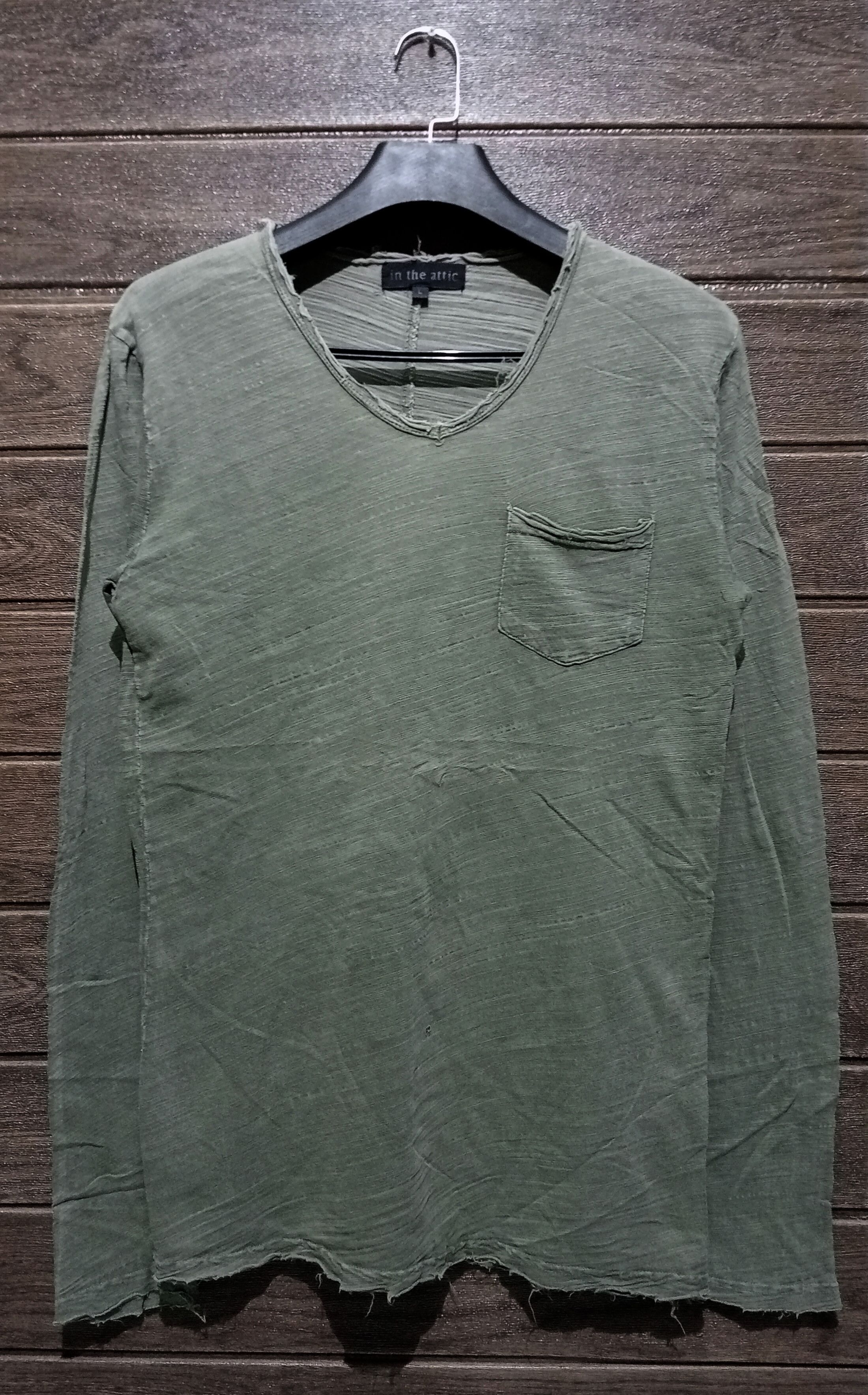In The Attic VTG Grunge In The Attic Distressed Design Long Sleeve Tshirt Size US M / EU 48-50 / 2 - 1 Thumbnail