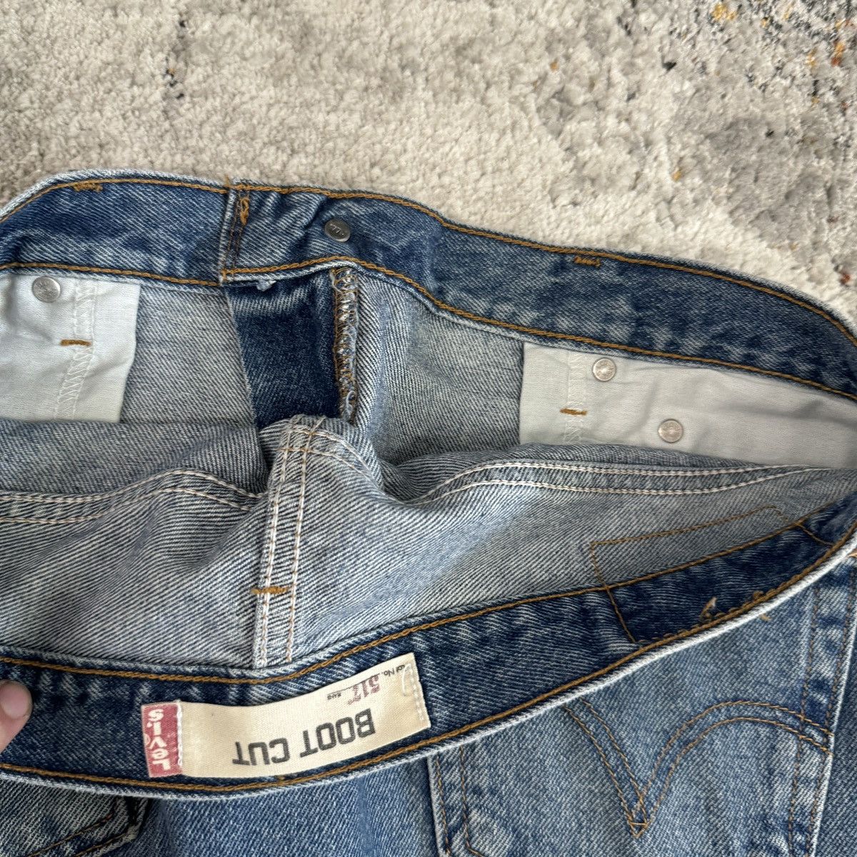 Levi's × Vintage Crazy Vintage y2k Levi’s 517 Bootcut flared wide leg jeans Size US 36 / EU 52 - 4 Thumbnail