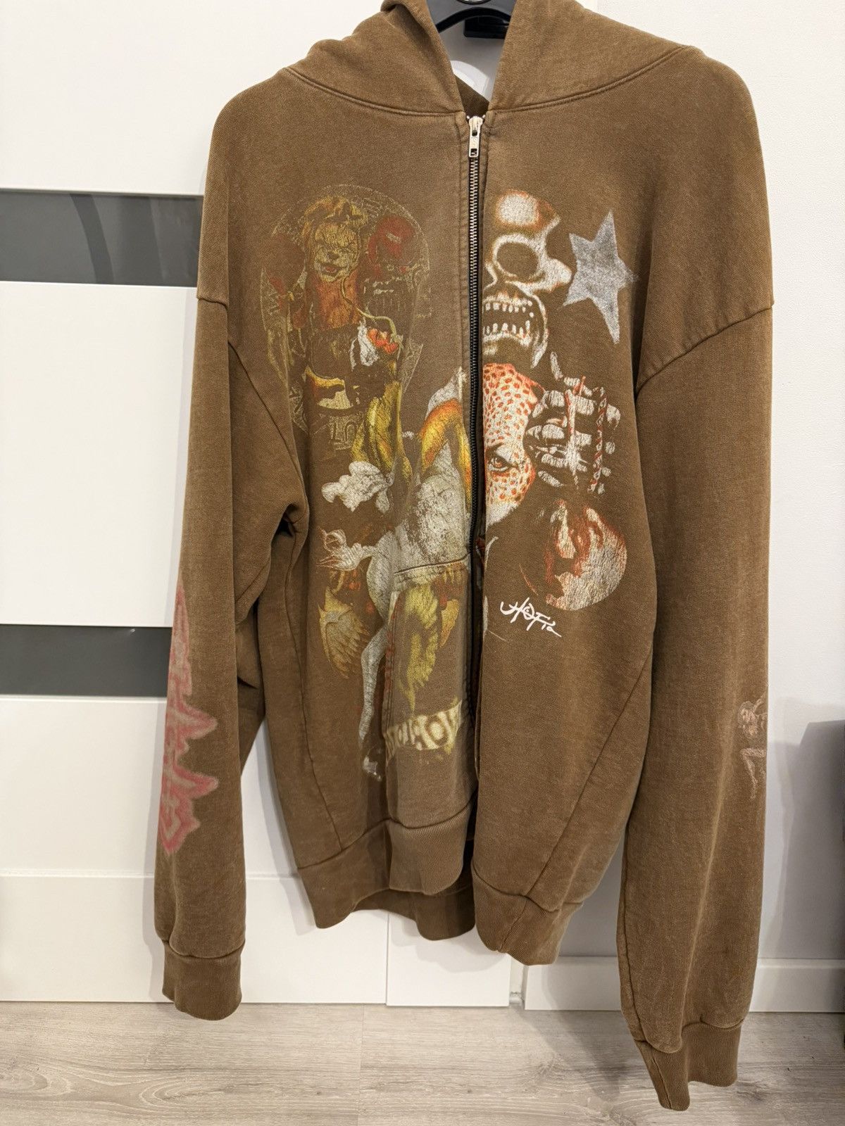 Travis Scott TRAVIS SCOTT Gods Country Zip Hoodie [XL] (Cactus