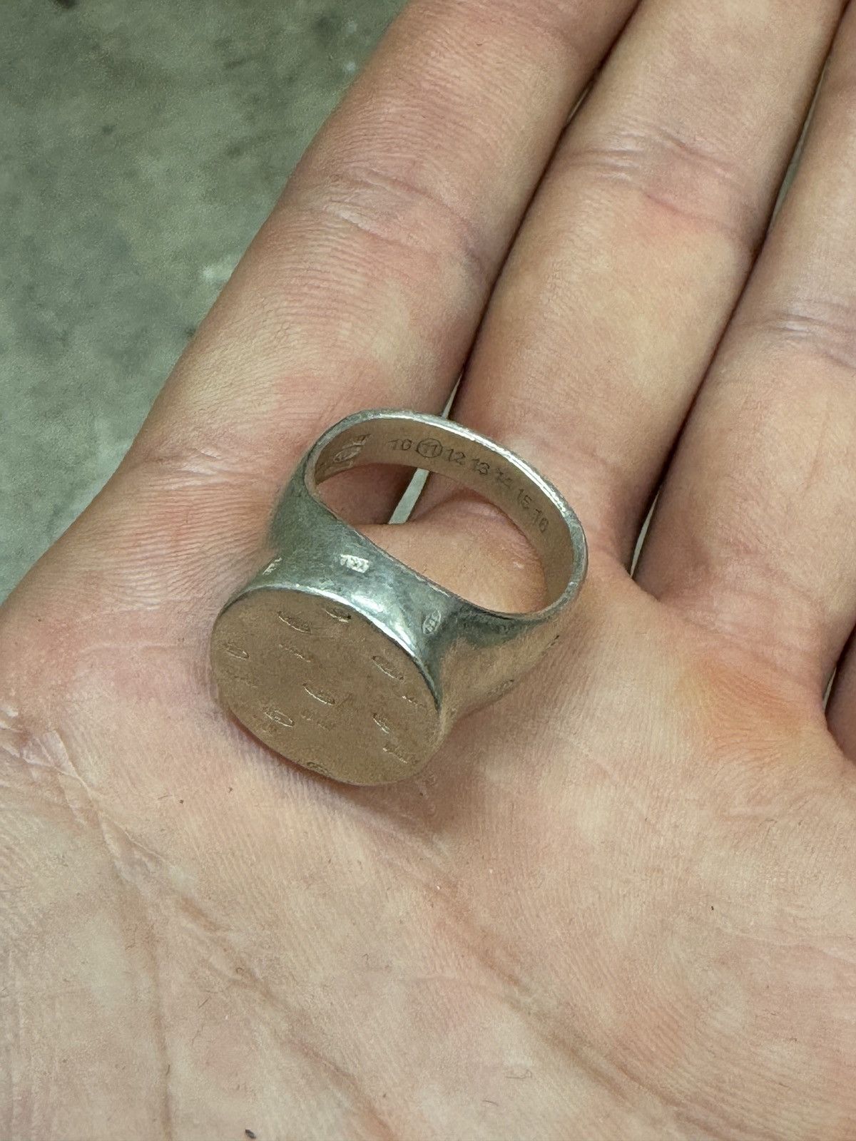 Maison Margiela Maison Margiela .925 "Stamp" Signet Ring Size ONE SIZE - 2 Thumbnail