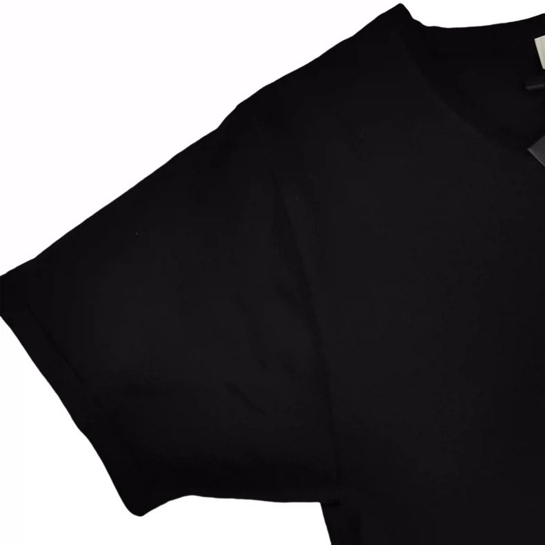 Saint Laurent Paris Saint Laurent Paris Black thin round neck short sleeve Size S / US 4 / IT 40 - 2 Thumbnail