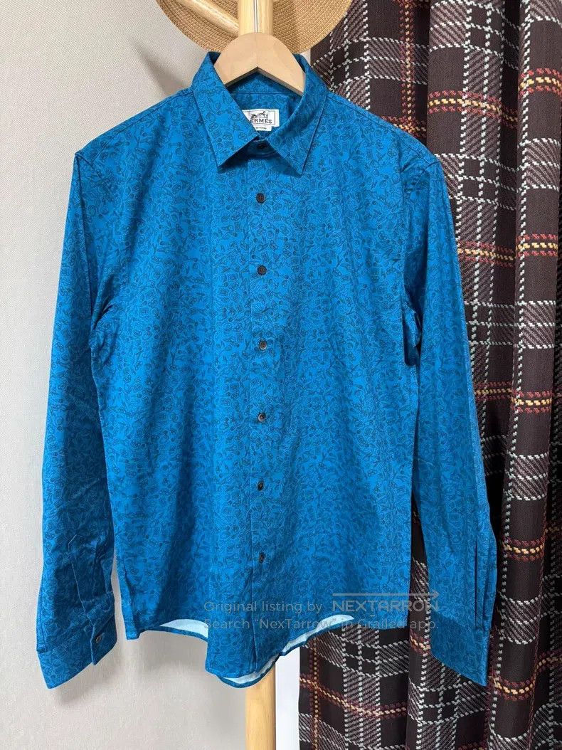 Hermes Hermes Shirt, high-end color combination, classic pattern Size US M / EU 48-50 / 2 - 1 Thumbnail
