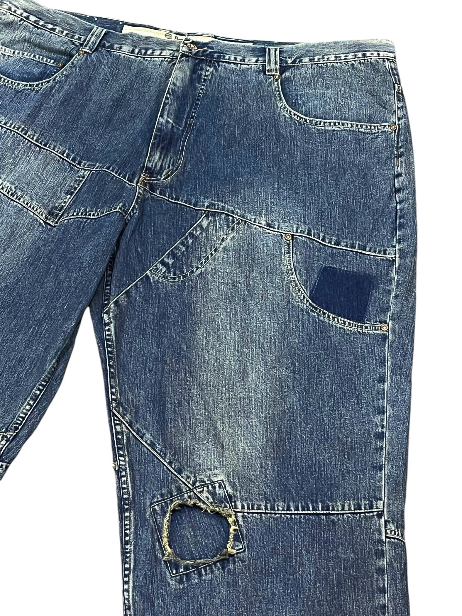 Pepe Jeans SIZE 48” BIG SIZE ULTRA RARE💥Vtg PEPE JEANS Patchwork Denim Size US 44 / EU 60 - 4 Thumbnail